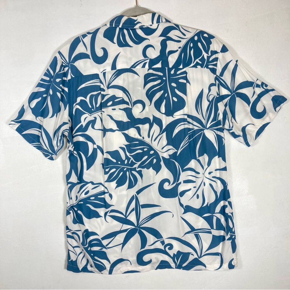 Kalaheo Hawaiian Aloha Shirt Small Reverse Print USA Palm Flowers Leaves Floral - Picture 3 of 15